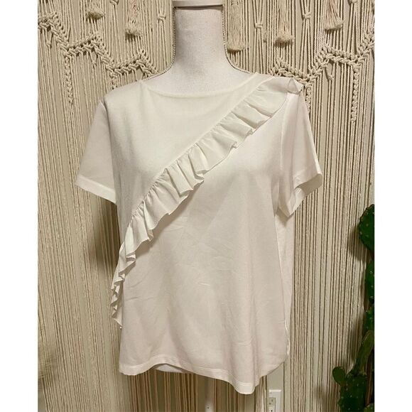 NWOT French Connection Ruffle Blouse Size M - Picture 3 of 8